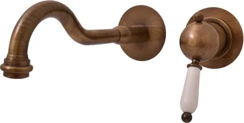 RAV SLEZÁK Labe Retro umývadlová batéria vrátane podomietkového telesa 100 mm stará mosadz l534/2sm L5342SM