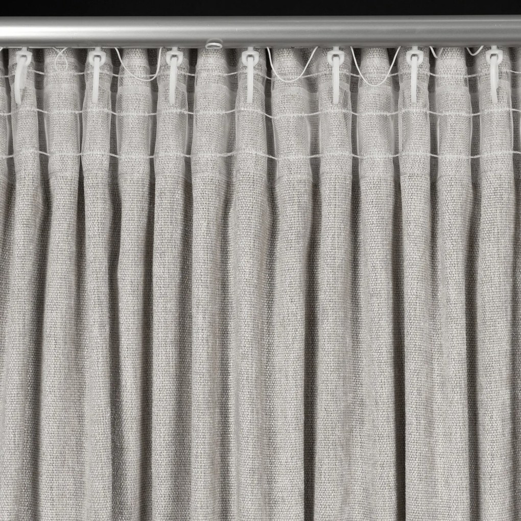 ZÁVES NA PÁSKE MEGI 140X270 CM SIVÁ