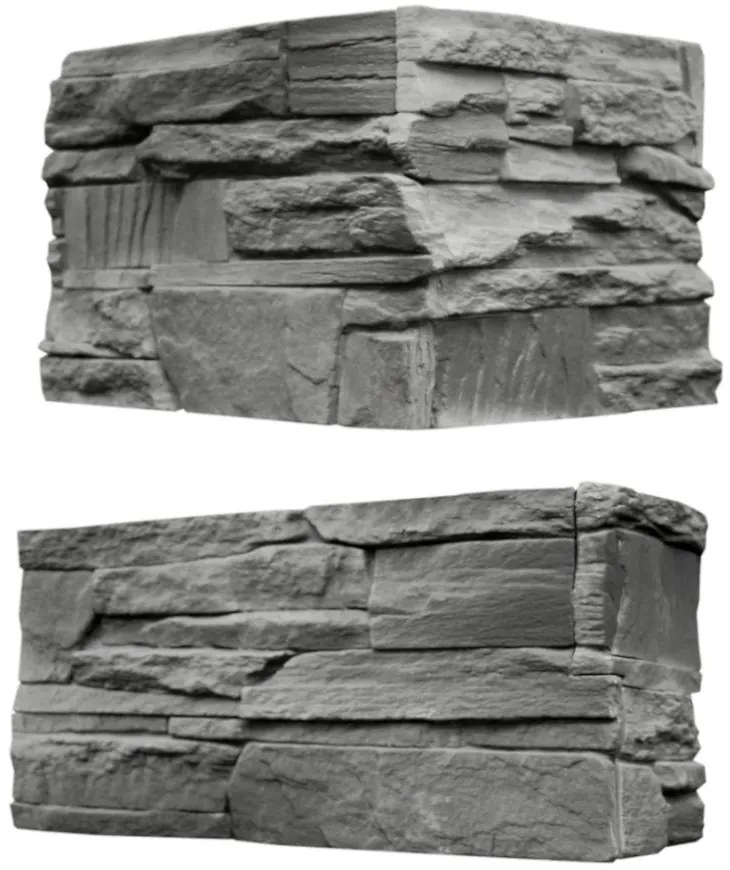 Betónový Obkladový Kameň Diamante Rohový