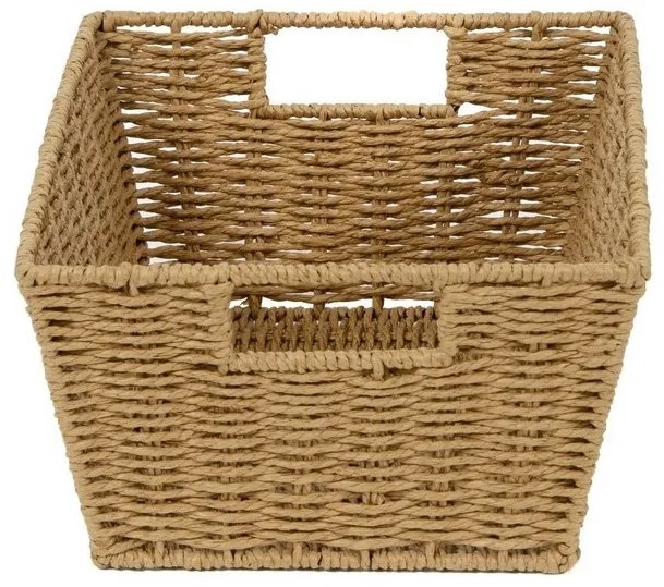 Pletený košík Compactor 31 x 24 x 14 cm, čierna