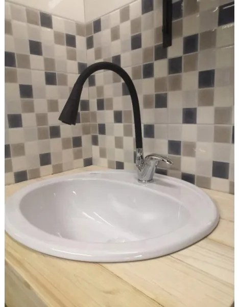 RAV Slezák SA006.0/13 - Drezová batéria SAZAVA 35,6 cm čierna/lesklý chróm