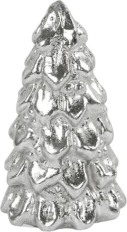 Vianočná dekorácia stromček SILVER SPARK 7,5 cm, strieborný