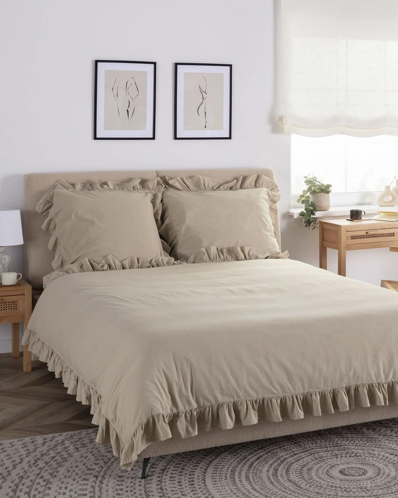 Pościel Cotton 160x200cm oxford tan