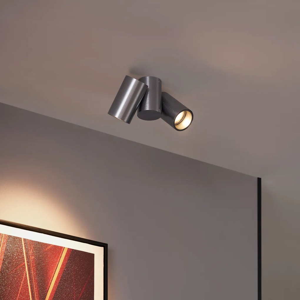 Dizajnové vstavané bodové svetlo tmavosivé GU10 50 mm 2-svetlo sklopné - Michael