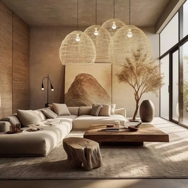 Immax 08261L - Závesný luster na lanku BOHO DELICADO 1xE27/40W/230V pr. 60 cm