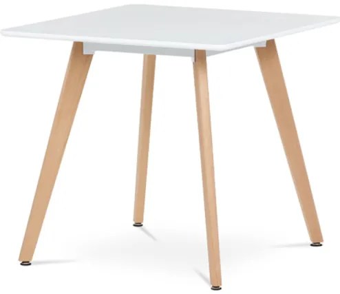 Jedálenský stôl Autronic 80x74 cm biely MDF mat DT-312 WT