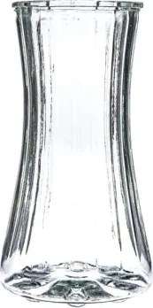 Sklenená váza Nigella 23,5 cm, číra s nádychom zelenej%