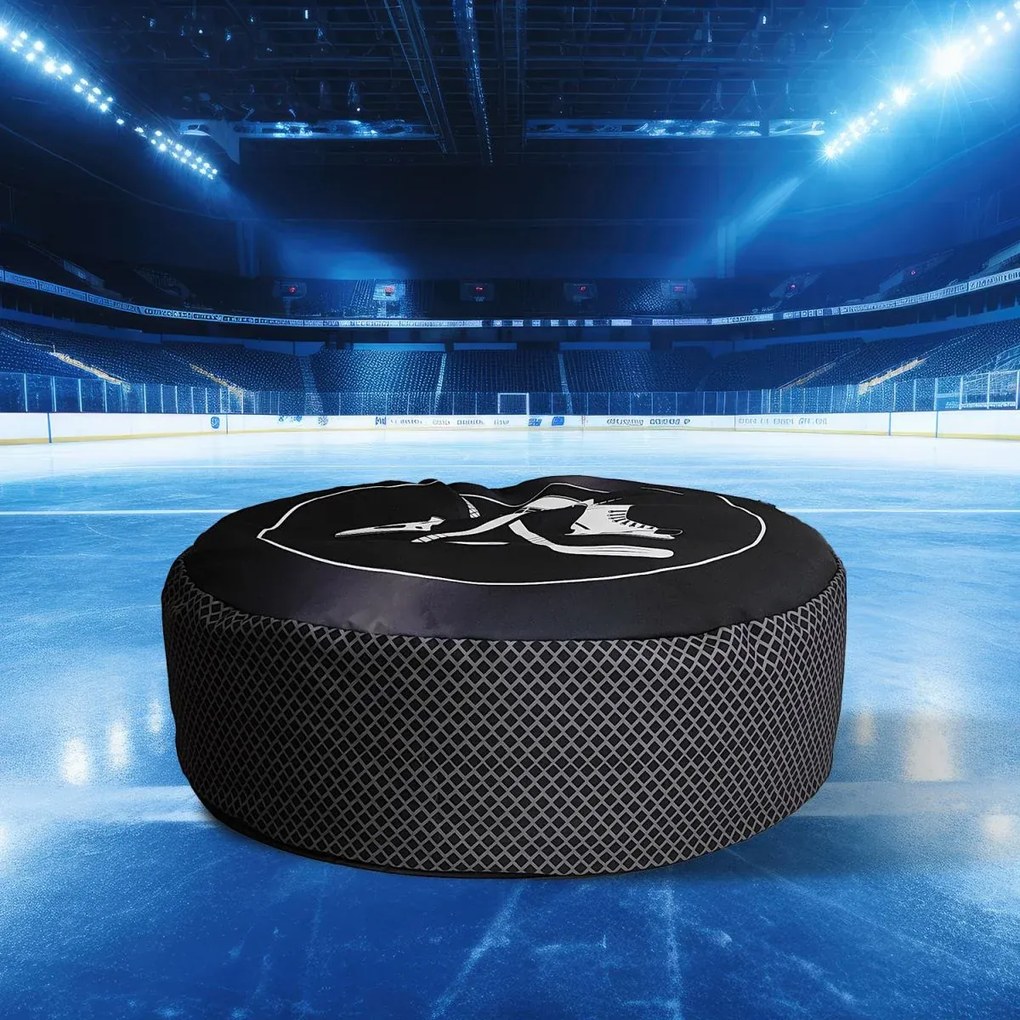 Sablio Taburet v tvare hokejového puku - 90 x 30 cm
