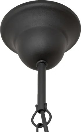 Luster na reťazi MALBO 8xE14/10W/230V čierny