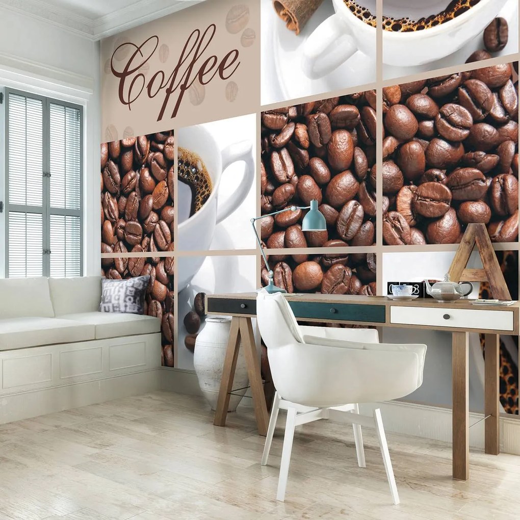 Fototapeta - Coffee - nápis (152,5x104 cm)