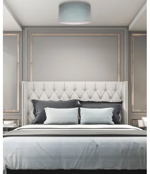 Duolla - Stropné svietidlo BRISTOL 1xE27/15W/230V pr. 45 cm zelená/biela