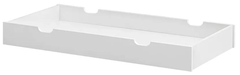 Biela zásuvka pod postieľku Pinio, 60 × 120 cm