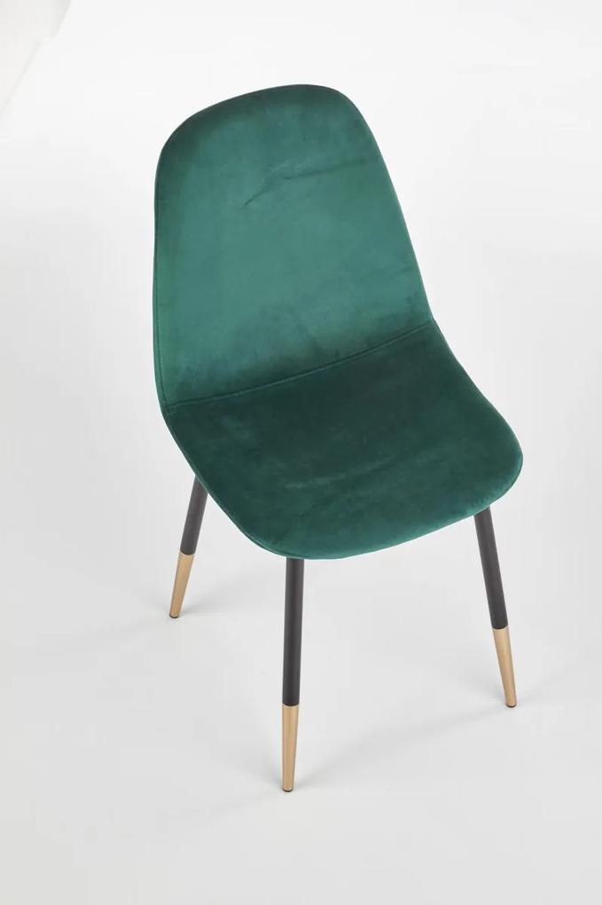 Designová stolička Suzzie tmavozelená