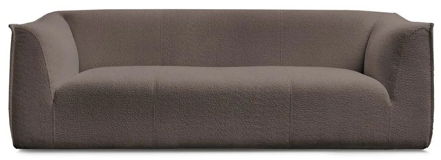Hnedá pohovka z textílie buklé 242 cm Giorgia – Bobochic Paris