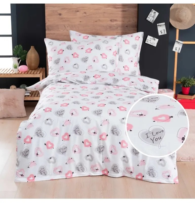 Obliečky bavlnené Lovely EMI, Štandardný set jednolôžko obsahuje 1x 140x200 + 1x 70x90