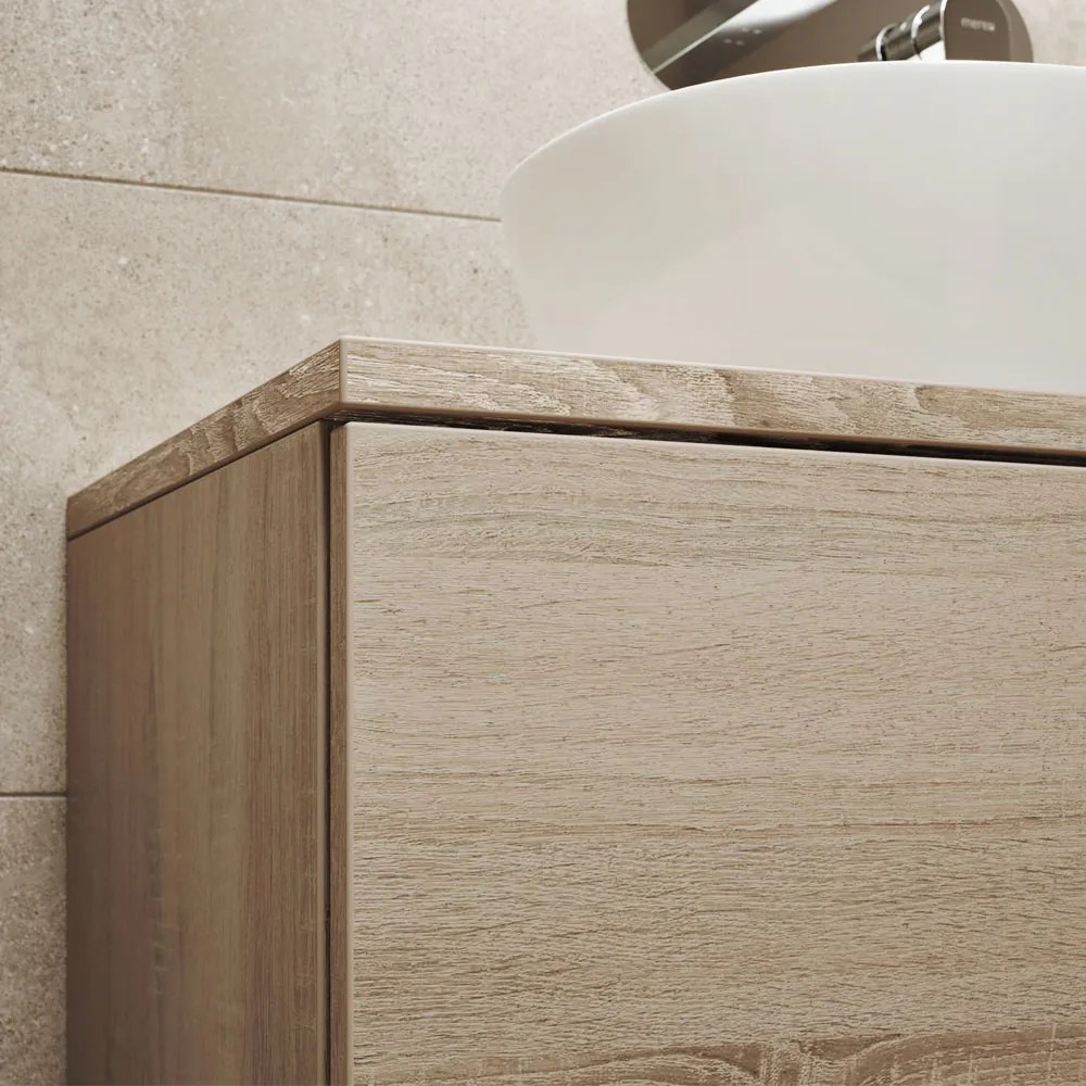 Mereo, Mereo Aira, kúpeľňová skrinka 121 cm, Multidecor, Light Select Walnut, MER-CN793SLSW1