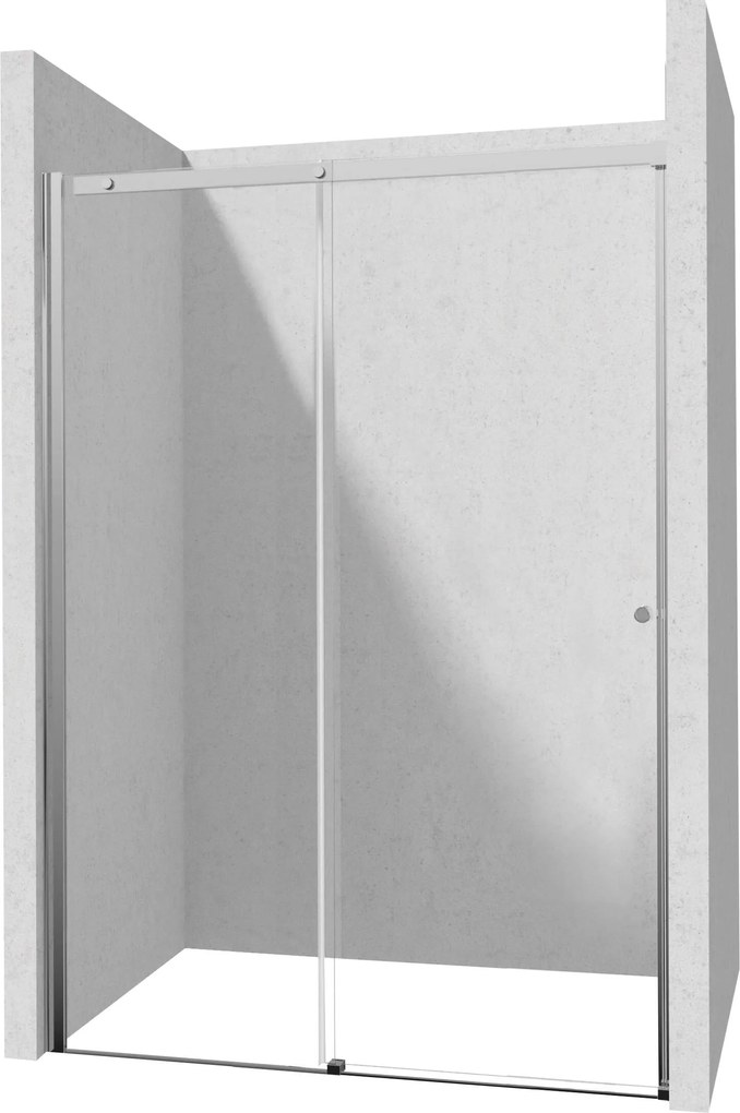 Deante Kerria Plus, posuvné sprchové dvere do otvoru 180x200 cm, 6mm číre sklo, chrómový profil, DEA-KTSP018P