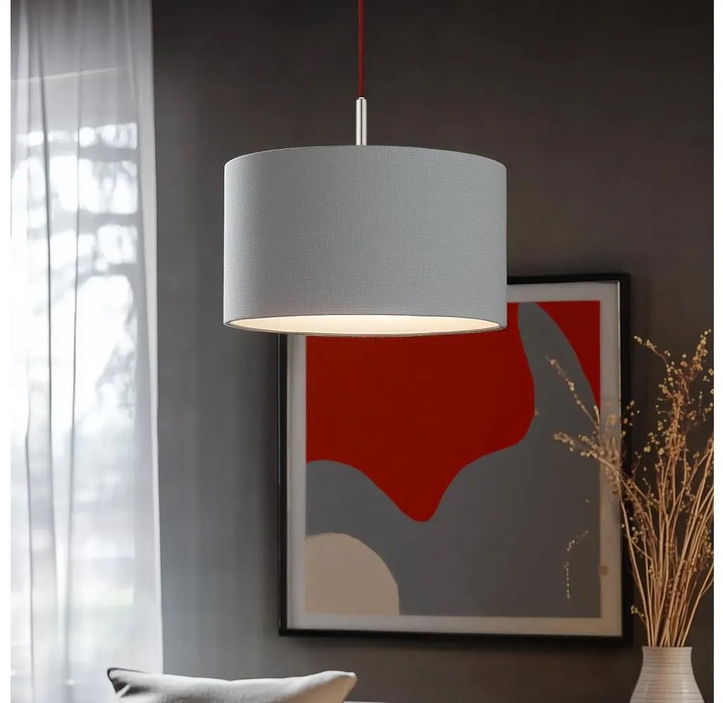 Eglo - LED Luster na lanku TUNJA 1xE27/60W/230V šedá