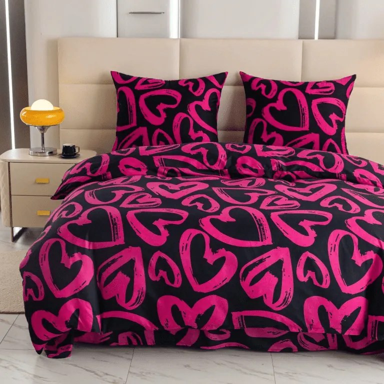 Obliečky z mikrovlákna AMORYS ružové Rozmer obliečky: 70 x 80 cm | 140 x 200 cm