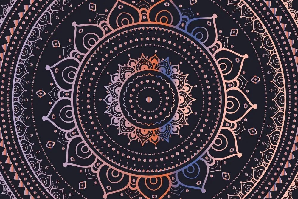 Tapeta farebná Mandala - 375x250