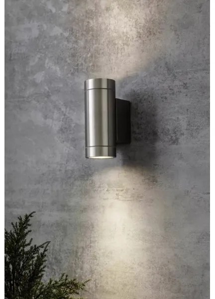 Markslöjd 107917 - Vonkajšie nástenné svietidlo PIPE 2xGU10/35W/230V IP44