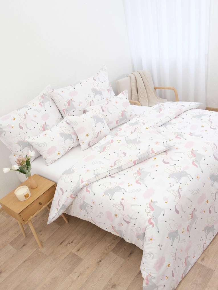 Bavlnené obliečky Renforcé – Unicorn 140 × 200 cm, 70 x 90 cm