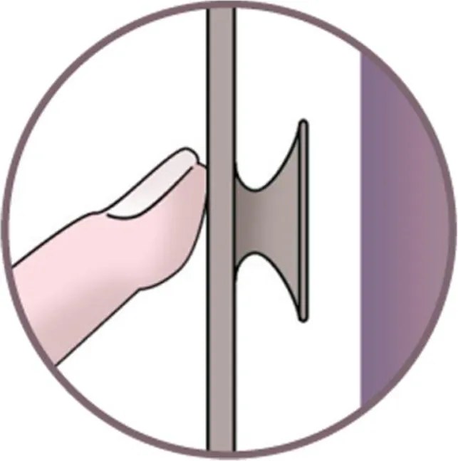 BAMA Protišmyková podložka do sprchy 53 x 53 cm, béžová