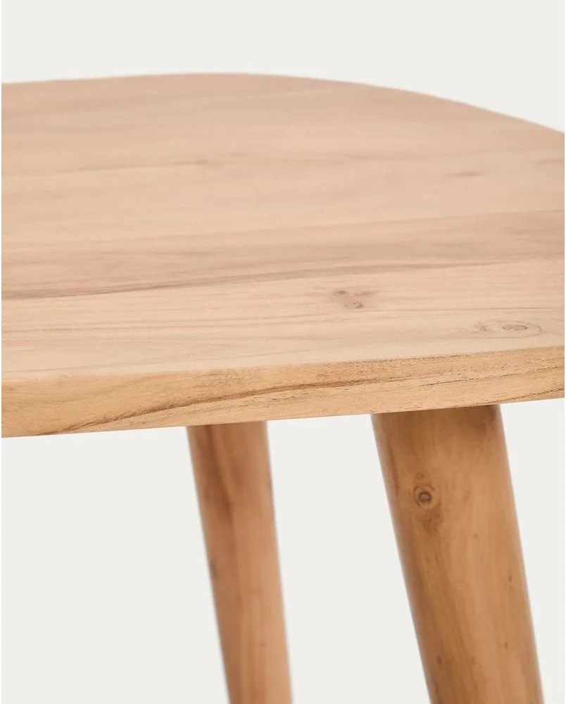 Konferenčný stolík z masívu akácie v prírodnej farbe 60x110,5 cm Duvani – Kave Home