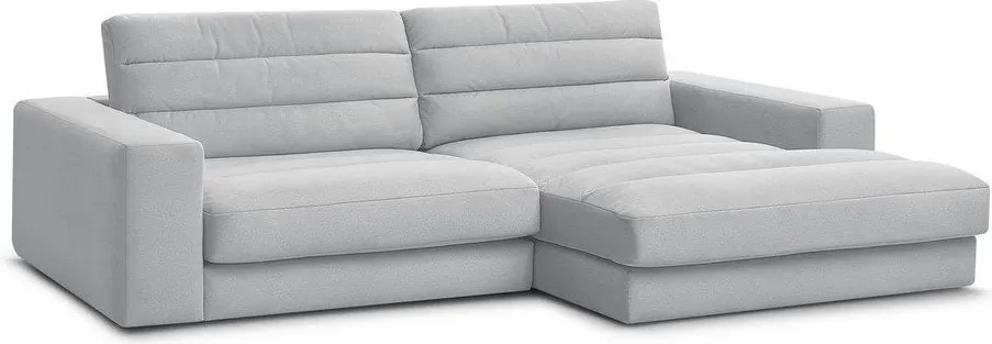 Svetlosivá zamatová rohová pohovka (pravý roh/s leňoškou) Sierra – Bobochic Paris