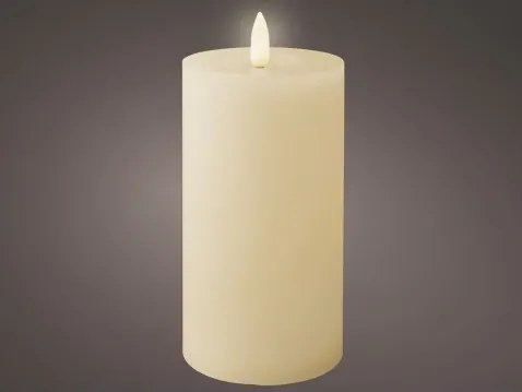 LED sviečka Lumineo 7x15 cm, krémová%