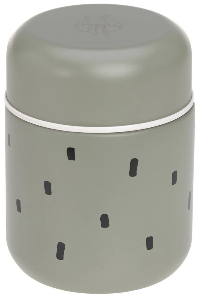 Termoska na jedlo - Happy Prints light olive