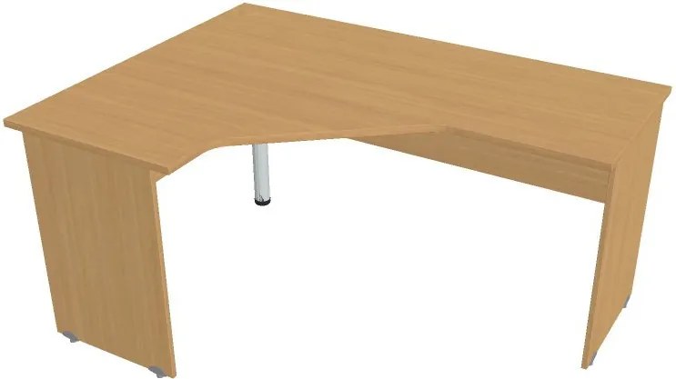 Stôl ergo pravý, 1600 x 1200 x 755 mm, buk