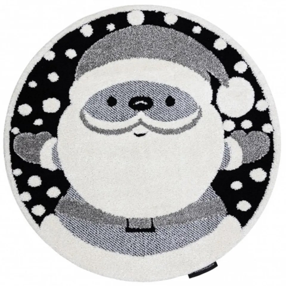 Kusový koberec Santa krémový kruh 140cm