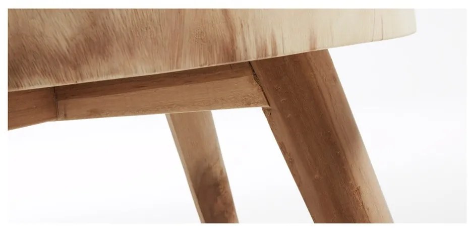 Okrúhly odkladací stolík z masívu munggur ø 65 cm Wellcres – Kave Home
