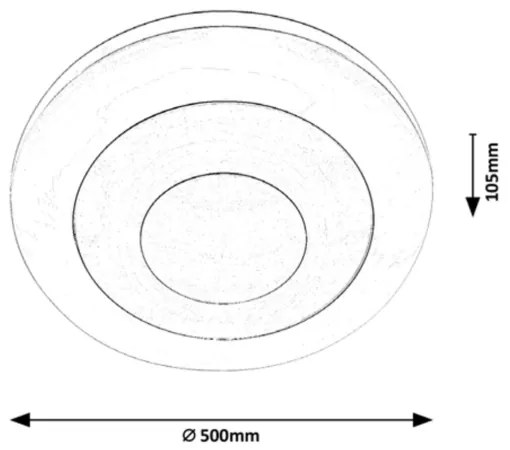 Rabalux - LED RGB Stmievateľné stropné svietidlo LED/40W/230V + DO 3000-6000K