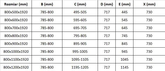 Mexen Pretoria, sprchovací kút 80 (dvere) x 120 (stena) cm, 6mm číre sklo, čierny profil + biela sprchová vanička, 852-080-120-70-00-4010B