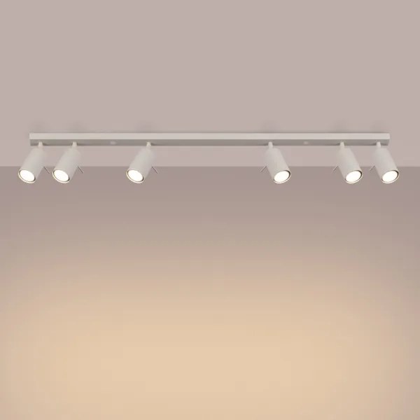 Sollux SL.1499 - Bodové svietidlo RING 6xGU10/10W/230V krémová