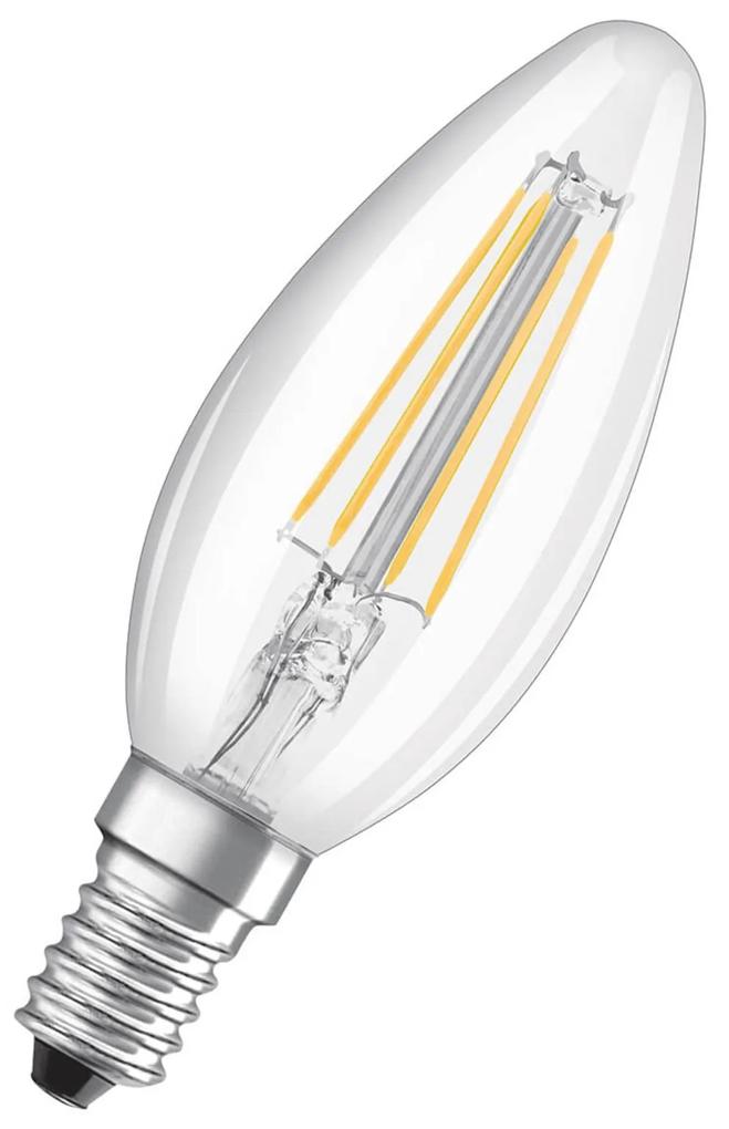 LED sviečková žiarovka E14 4W filament 2 700K 3 ks