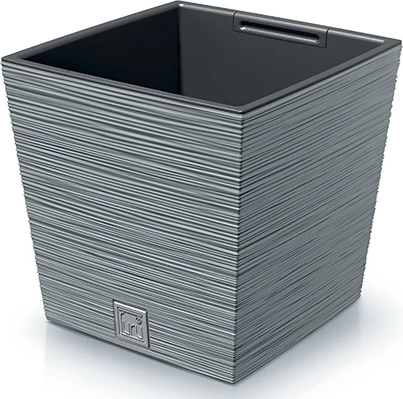 Plastový kvetináč DFS240 24 cm - sivý betón
