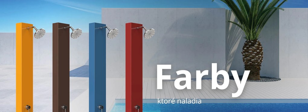 Solárna sprcha Arno A s 70L kapacitou a Eco Rain technológiou
