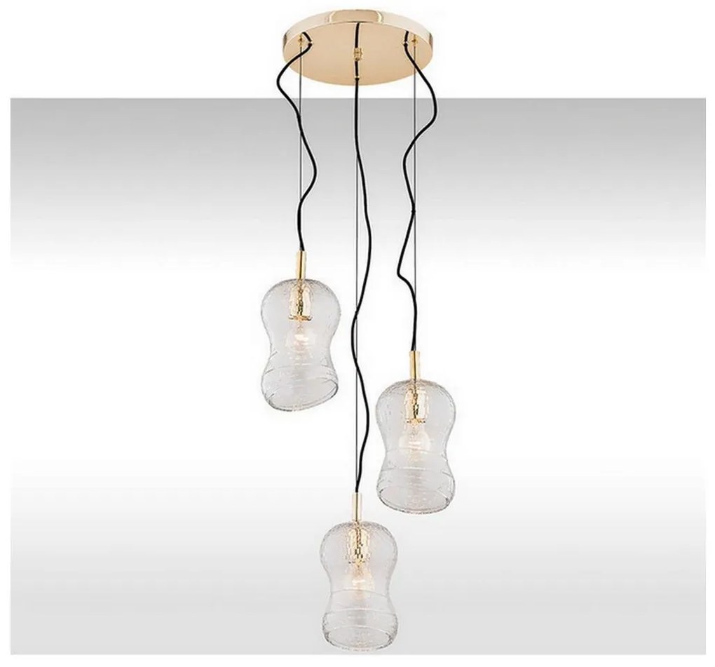 Argon 1464 - Luster na lanku CADIZ 3xE27/15W/230V