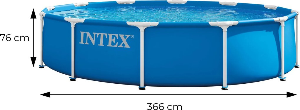 MULTISTORE Okrúhly záhradný bazén s rámom 366x76 cm INTEX 28210ND