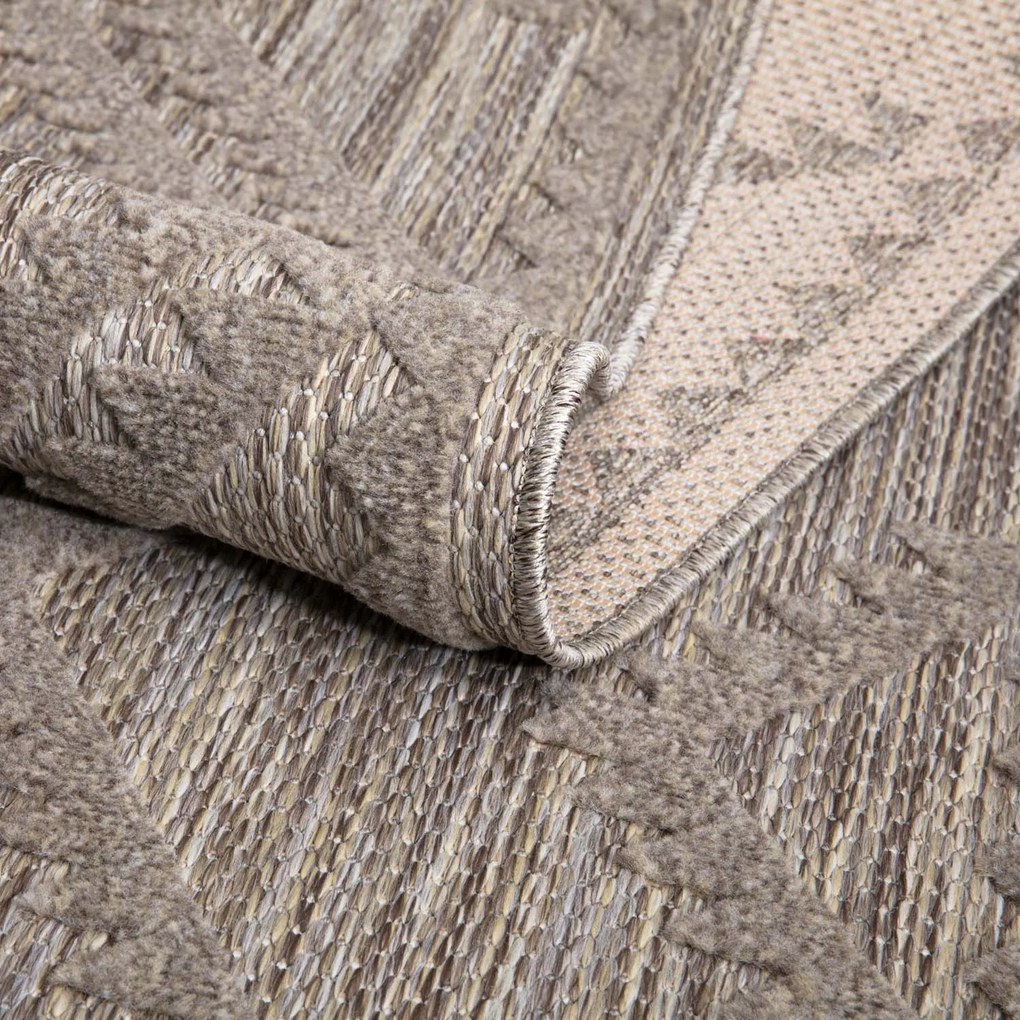 Dekorstudio Terasový koberec SANTORINI - 454 hnedý Rozmer koberca: 100x200cm