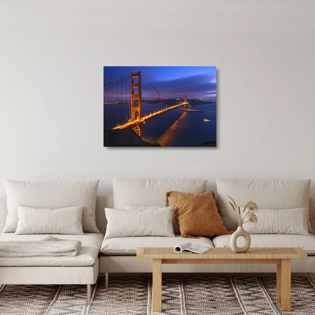 Sklenený obraz - Golden Gate Bridge (70x50 cm)