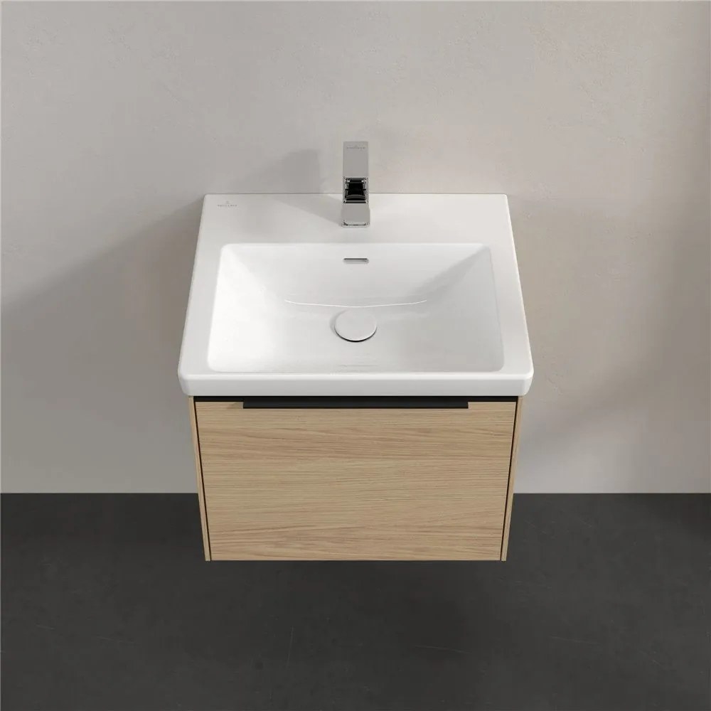 VILLEROY &amp; BOCH Subway 3.0 závesná skrinka pod umývadlo, 1 zásuvka, s LED osvetlením, 523 x 447,5 x 429 mm, Nordic Oak, C579L1VJ