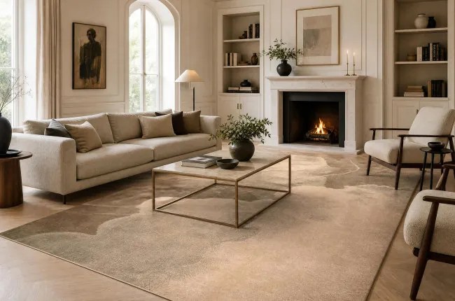 Koberec OMEGA CALIMA zelený / béžový