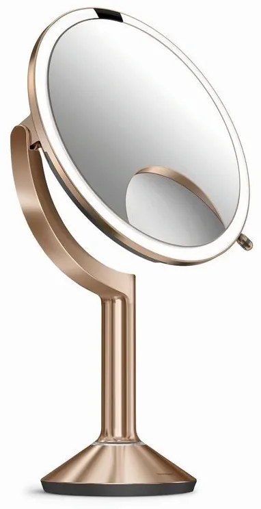 Zrkadlo Simplehuman so senzorom TRIO s dotykovým ovládaním, rose gold