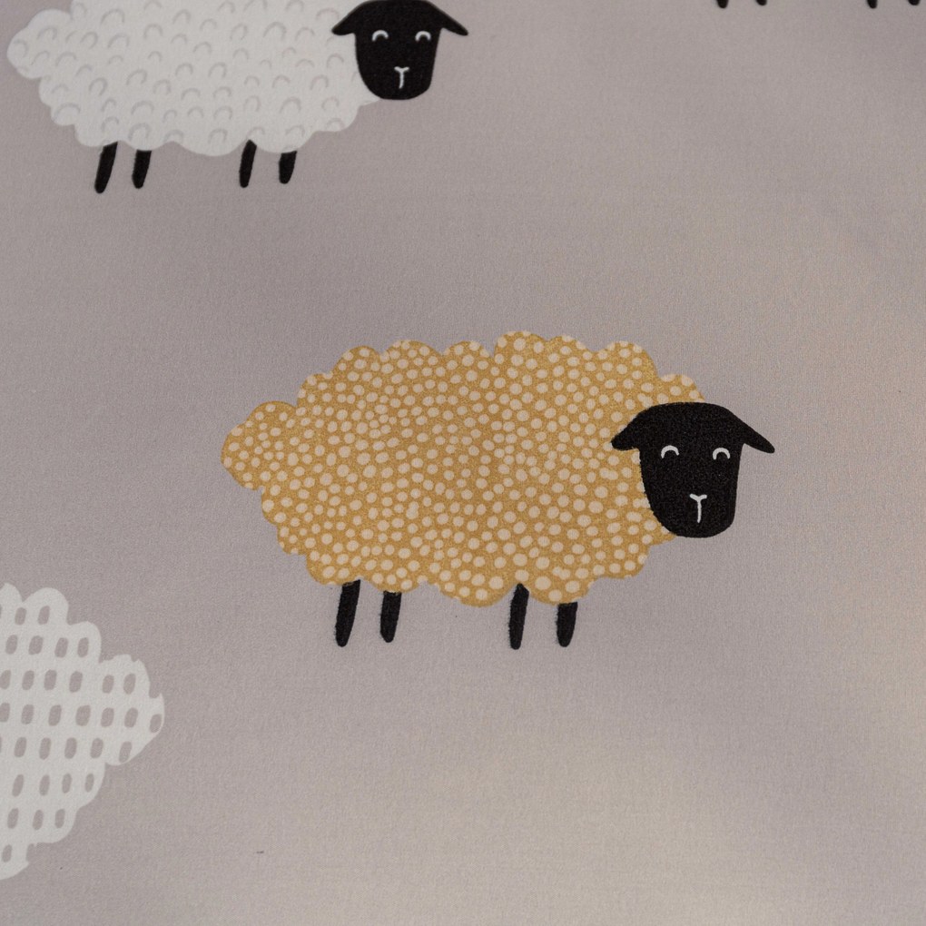 Obliečky z mikrovlákna SHEEP DREAM sivé Rozmer obliečky: 70 x 90 cm | 140 x 220 cm