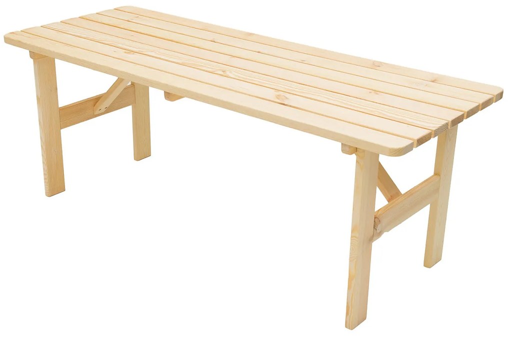 Masívny stôl z borovice drevo 30 mm (rôzne dĺžky) 200 cm