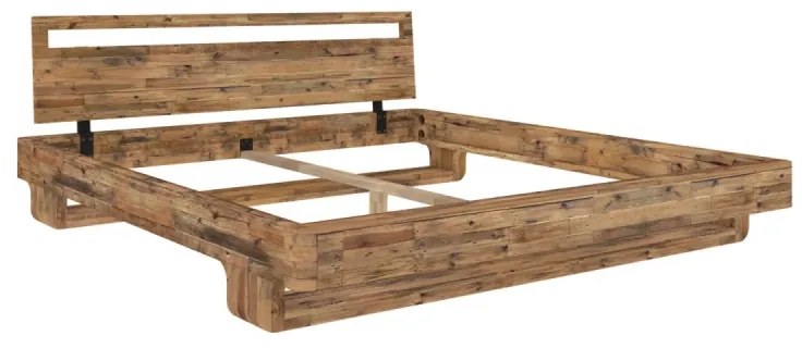 furniture-nabytek.cz - Masívna posteľ Indra z borovice, lakovaná, hnedá – 180×200 cm